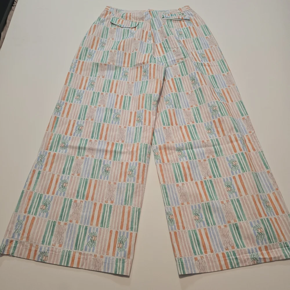 Rachel Antonoff Rose Pants Cotton Size 10 - Picture 11 of 12